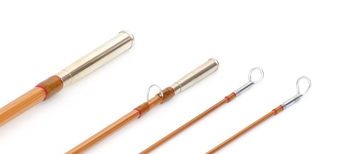 Simroe, Ted -- 7'6 3/2 5wt Bamboo Rod (New!) - rod sections with guides and wraps