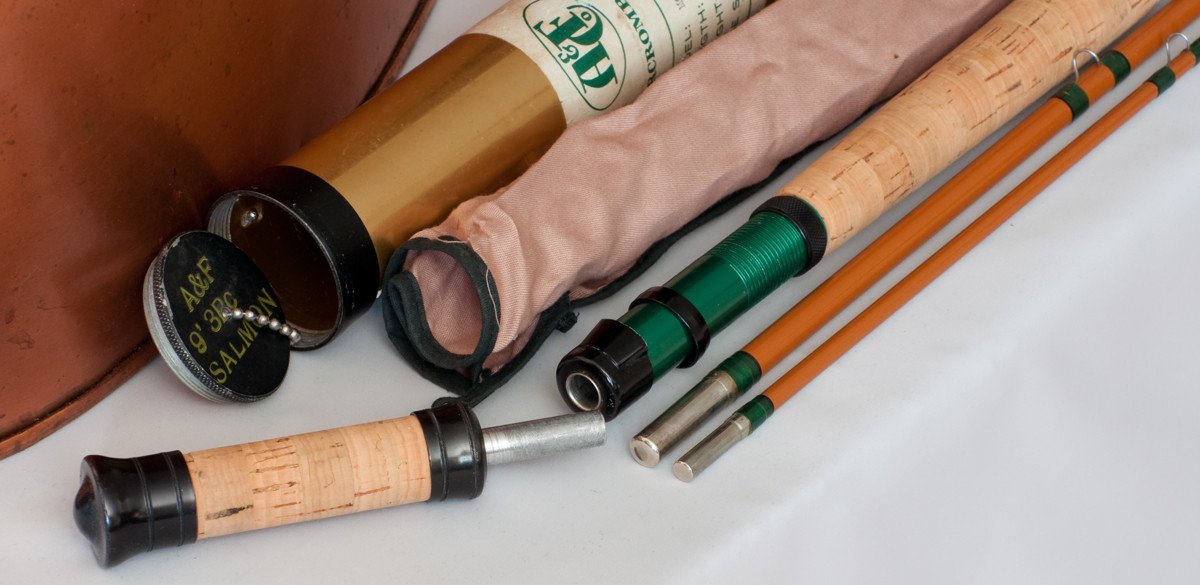 Abercrombie & Fitch "Monogram Salmon" 9' 8wt fiberglass rod 