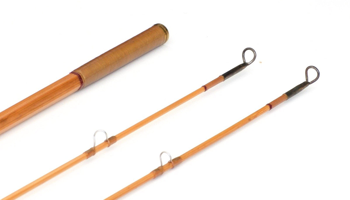 R.L. Winston Bamboo Rod SF era 8'6" 2/2 #6 - rod sections with guides and wraps