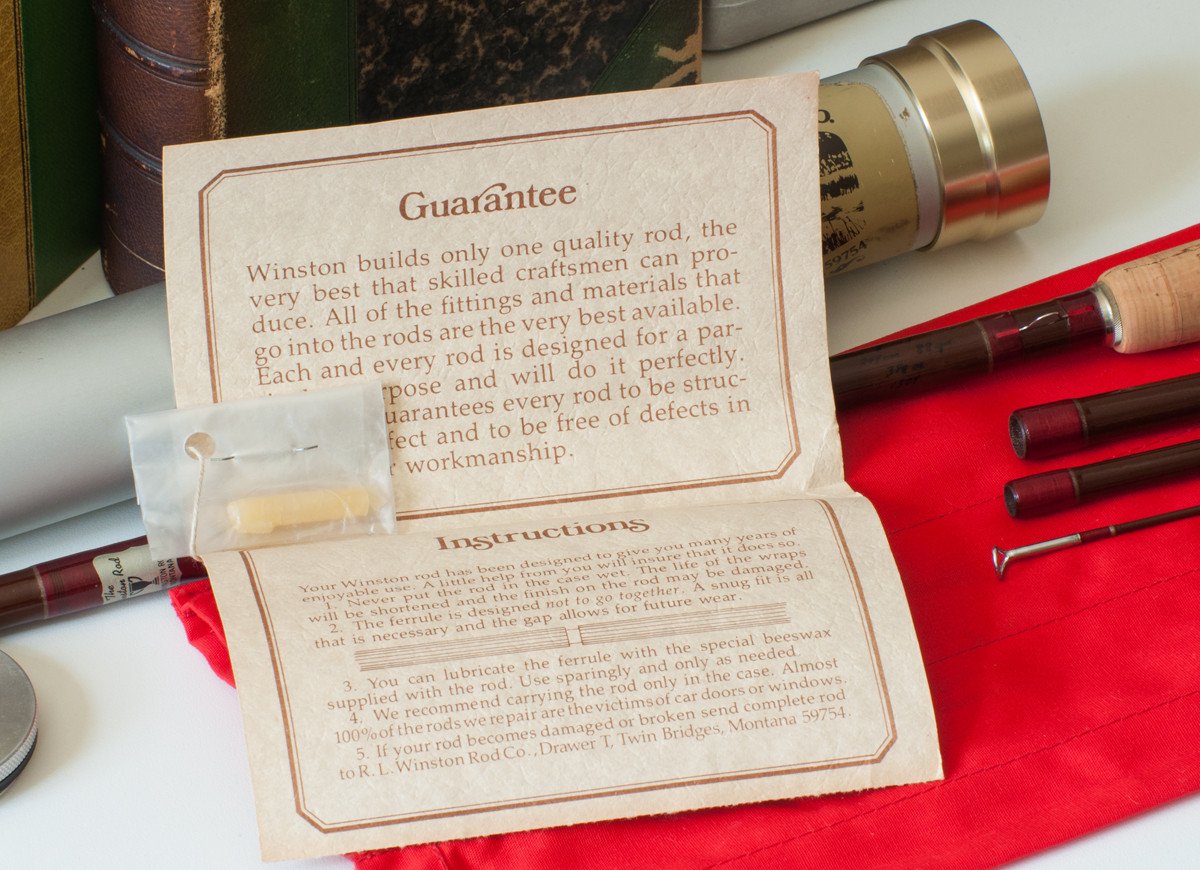 Winston, RL -- 8' 5wt 4pc Montana-era Fiberglass Rod