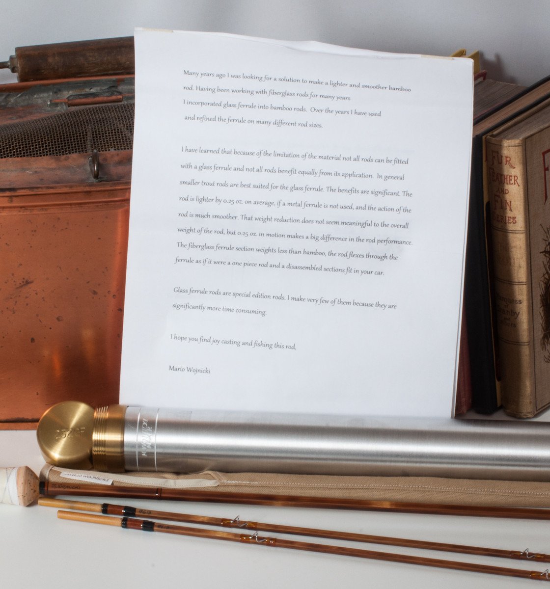 Wojnicki, Mario -- 7'7 2/2 4wt HB Penta Bamboo Rod w/ Glass Ferrules 