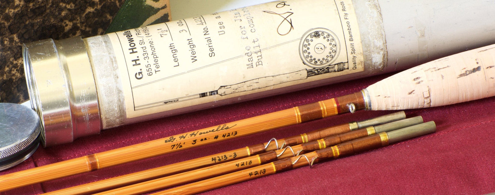 Howells, Gary -- 7'6 4wt 2/3 Bamboo Rod 