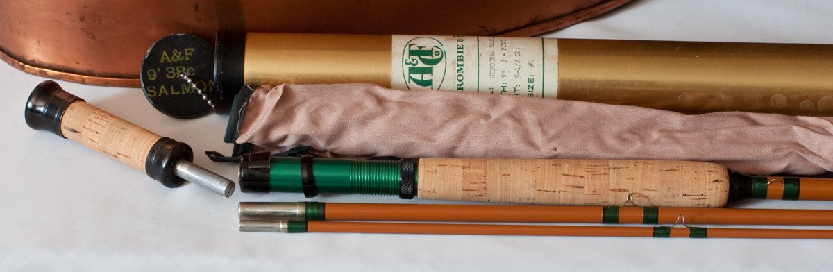 Abercrombie & Fitch "Monogram Salmon" 9' 8wt fiberglass rod 