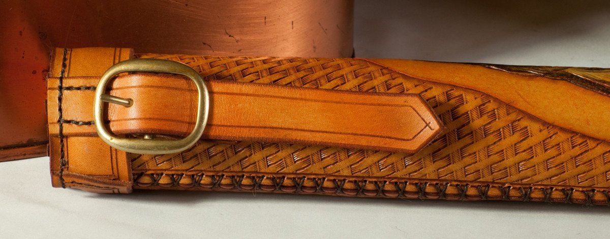Annie Margarita Leather Rod Case - Chum Salmon