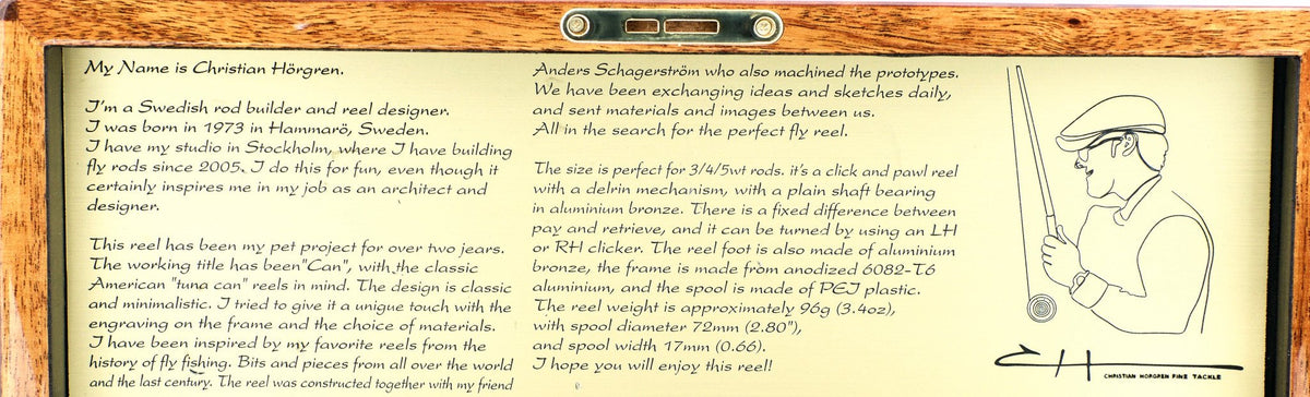 Christian Horgren- "Can" Fly Reel 