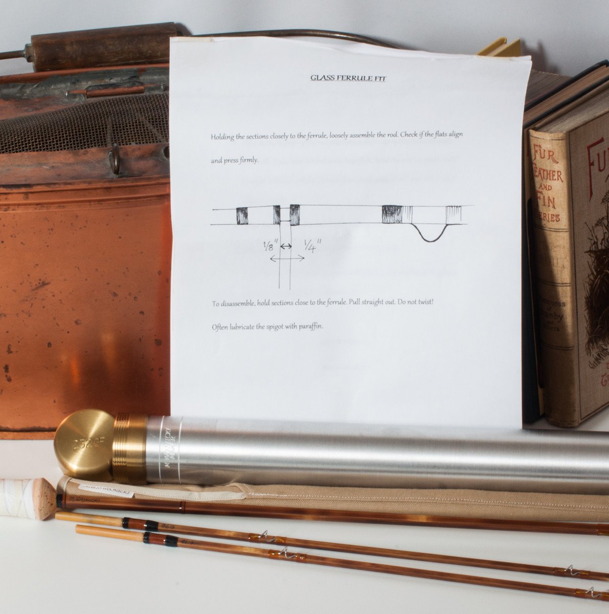 Wojnicki, Mario -- 7'7 2/2 4wt HB Penta Bamboo Rod w/ Glass Ferrules 