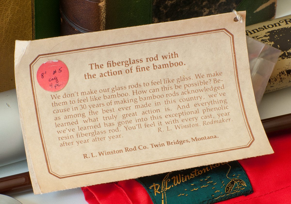 Winston, RL -- 8' 5wt 4pc Montana-era Fiberglass Rod 