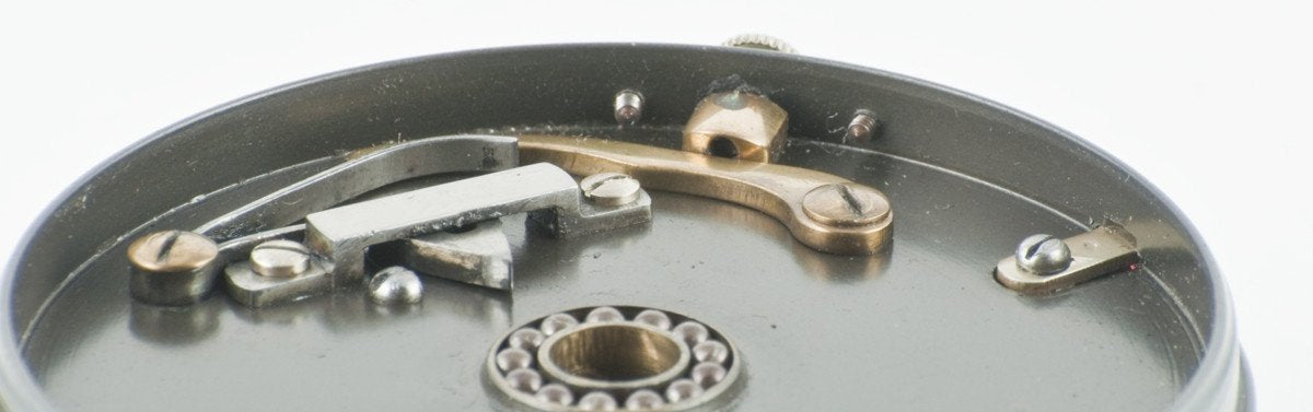 Hardy Perfect 3 3/8" 1912 fly reel - red agate