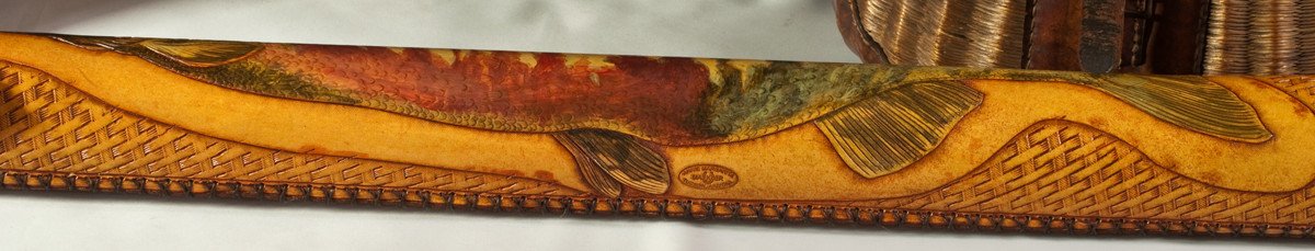 Annie Margarita Leather Rod Case - Chum Salmon