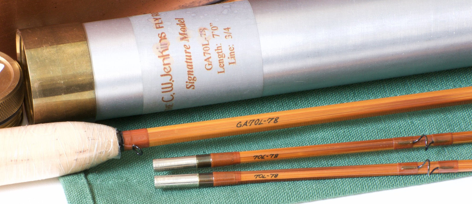 Jenkins Rod Co. Model GA70L Bamboo Rod - 7' 2/2 3-4wt