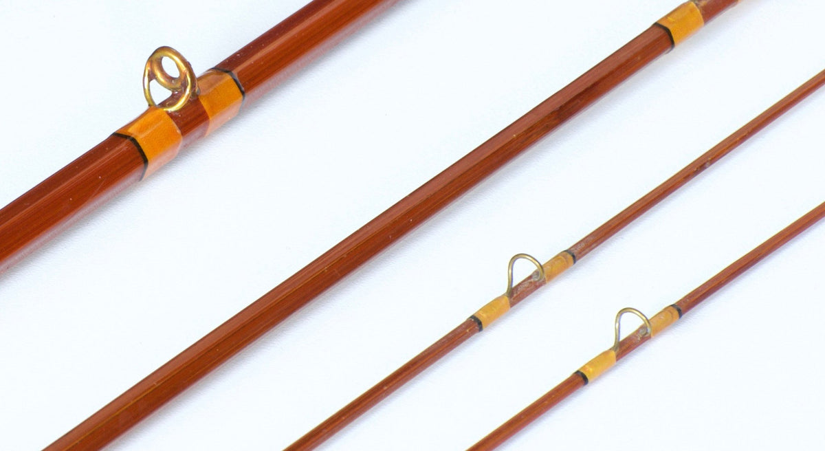 Phillipson Powr Pakt Bamboo Rod 8'6 3/2 6wt - rod sections with guides and wraps