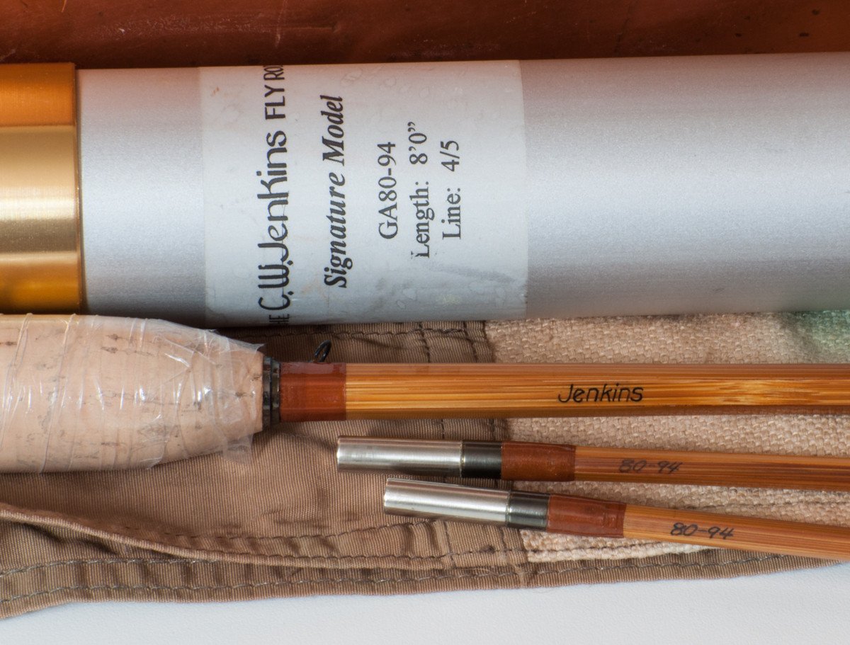 Jenkins Rod Co. Model GA80 Bamboo Rod - 8' 2/2 4-5wt
