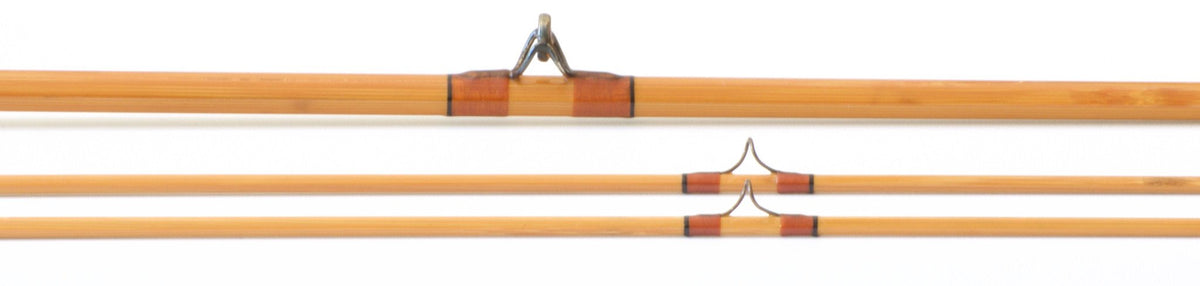 Jim Schaaf Dickerson Model 7613 Bamboo Fly Rod 7'6" 2/2 #4/5 - rod sections with wraps and hardware