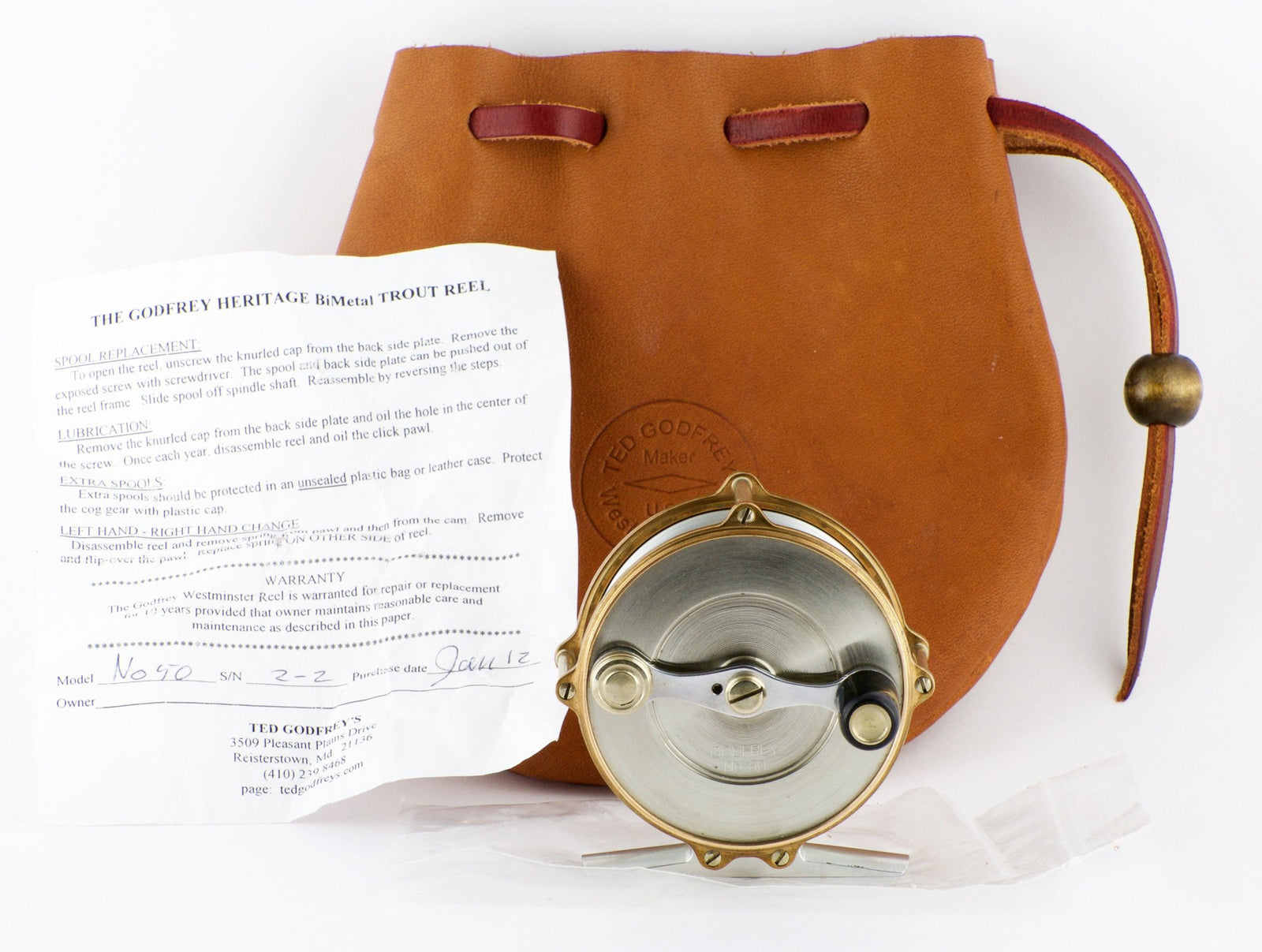 Ted Godfrey BiMetal Model 50 fly reel