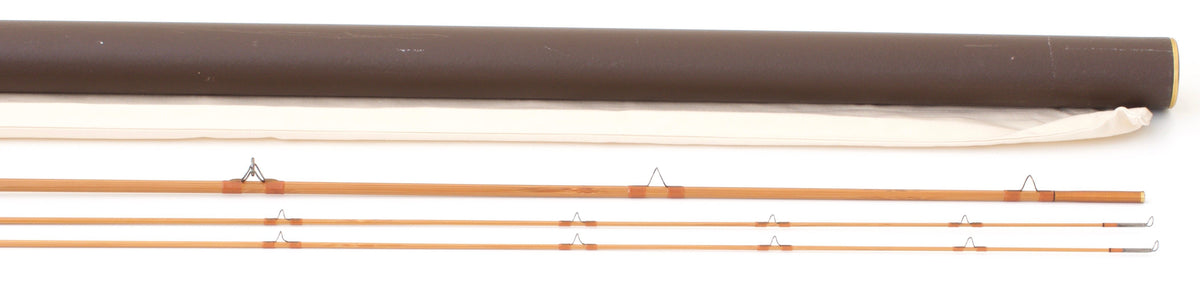 R.L. Winston Bamboo Rod 7'9" 2/2 #5 - maker signature and rod markings