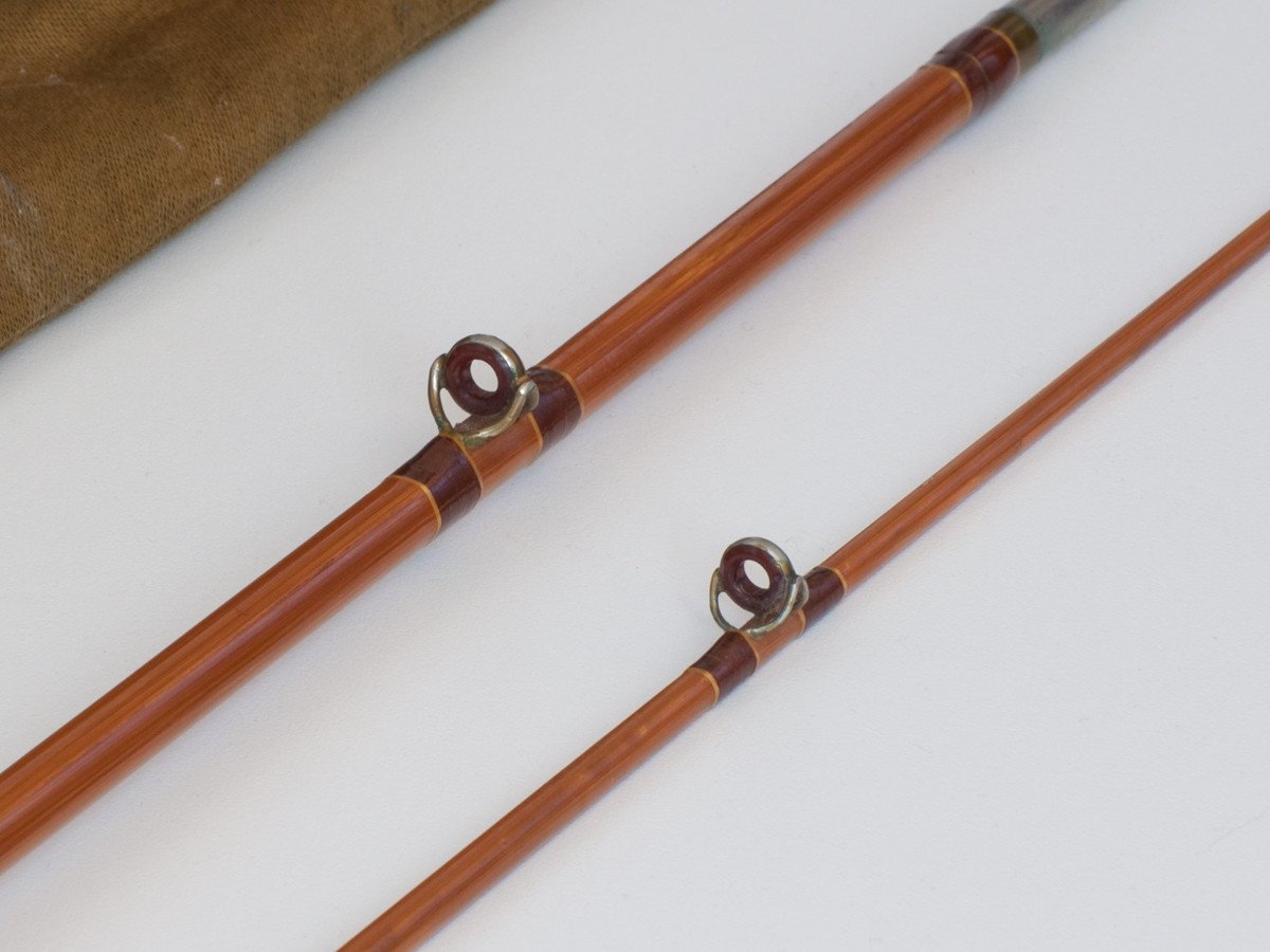 bamboo baitcasting rod E.W. Edwards 6' "De Luxe" - Mt. Carmel era baitcasting Bamboo Rod