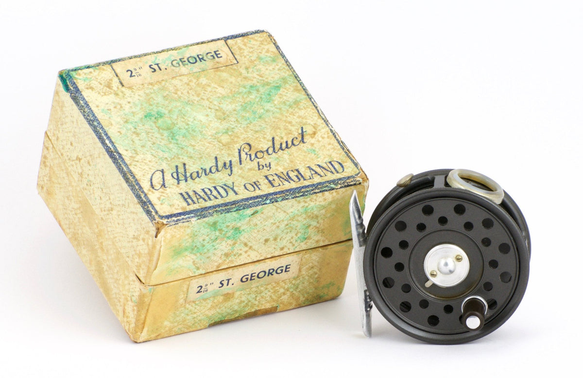 Hardy St. George Jr. fly reel with box