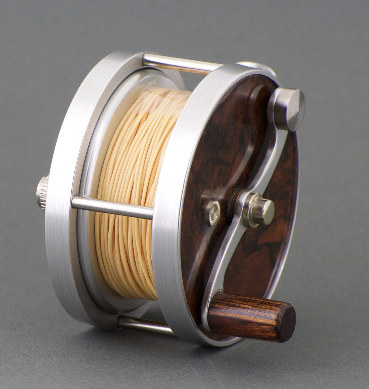 Ted Godfrey Burled Wood Paradigm Fly Reel
