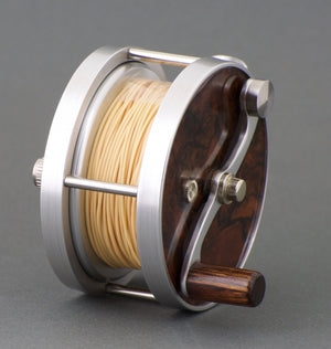 Ted Godfrey Burled Wood Paradigm Fly Reel