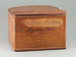 JB Moscrop Patent Manchester Reel 5" with leather case 