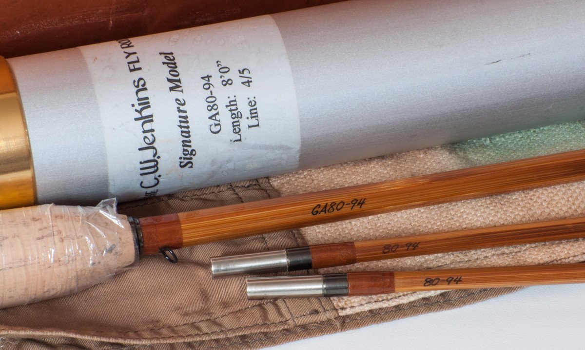 Jenkins Rod Co. Model GA80 Bamboo Rod - 8' 2/2 4-5wt