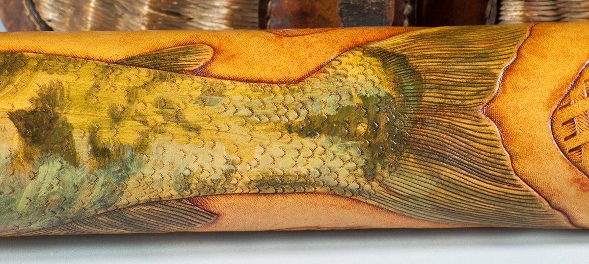 Annie Margarita Leather Rod Case - Chum Salmon 