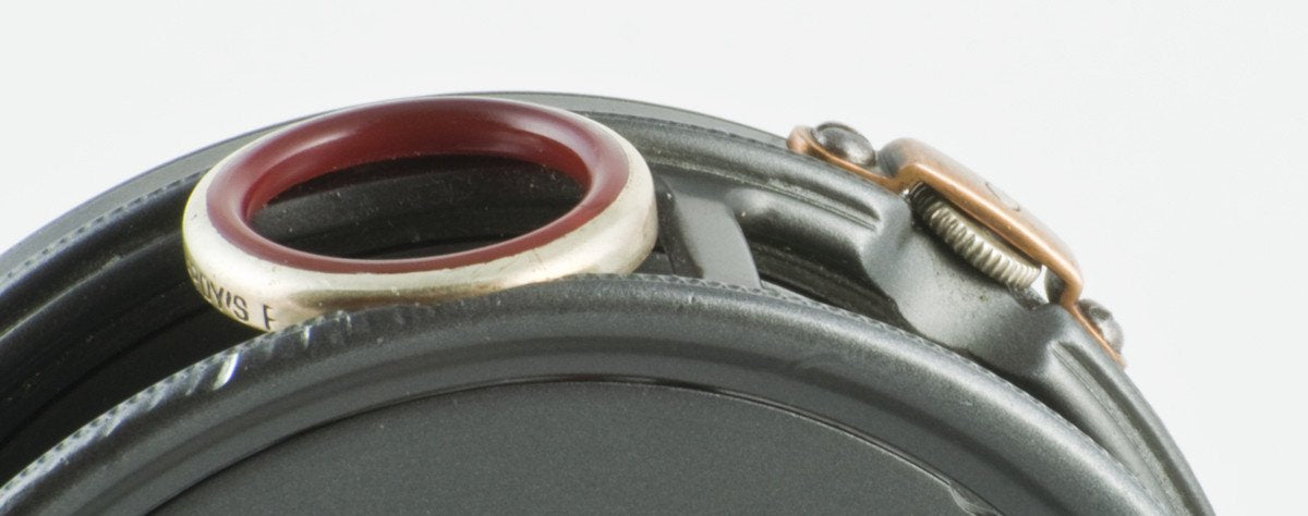 Hardy Perfect 3 3/8" 1912 fly reel - red agate