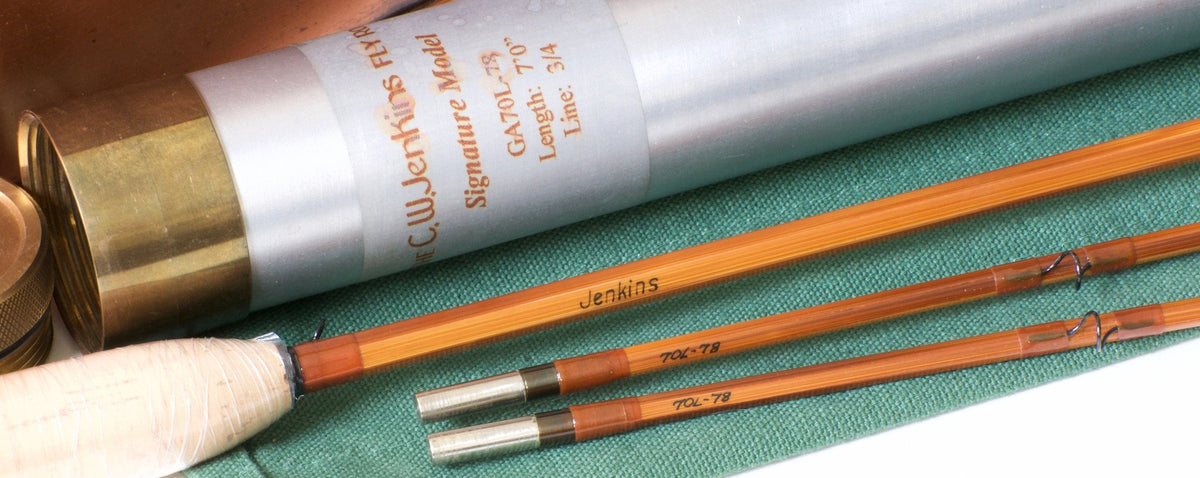 Jenkins Rod Co. Model GA70L Bamboo Rod - 7' 2/2 3-4wt
