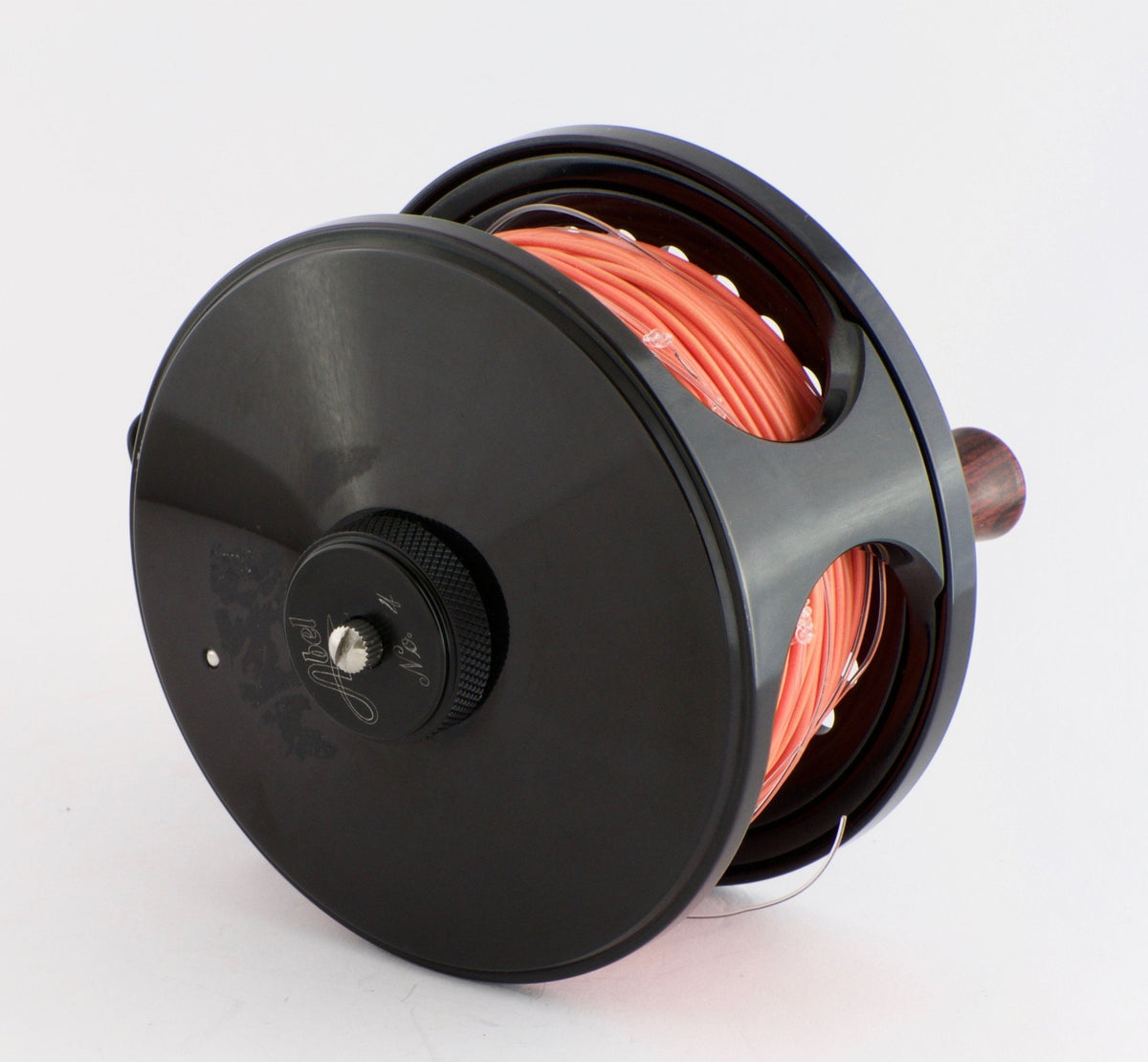 Abel Big Game Series No. 4 fly reel and two spare spools