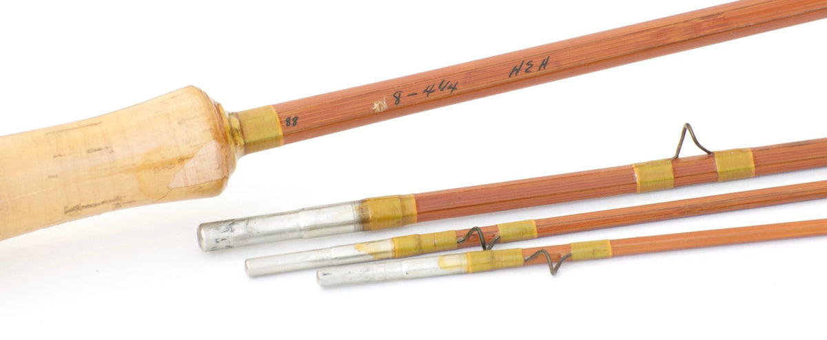 Phillipson Pacemaker Bamboo Rod 8' 3/2 5wt - rod sections with guides and wraps