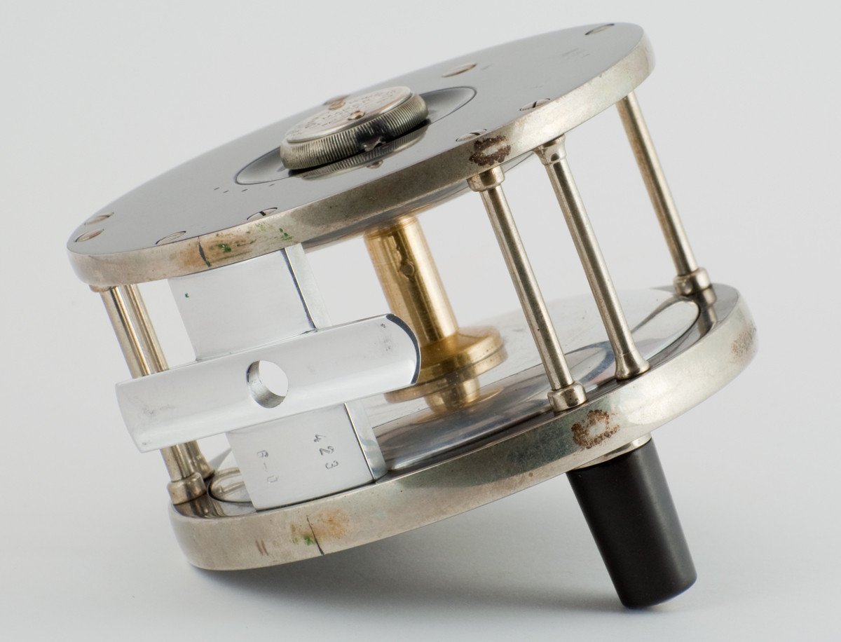 Edward Vom Hofe Model 423 Restigouche 6/0 Fly Reel with Leather Case - LHW