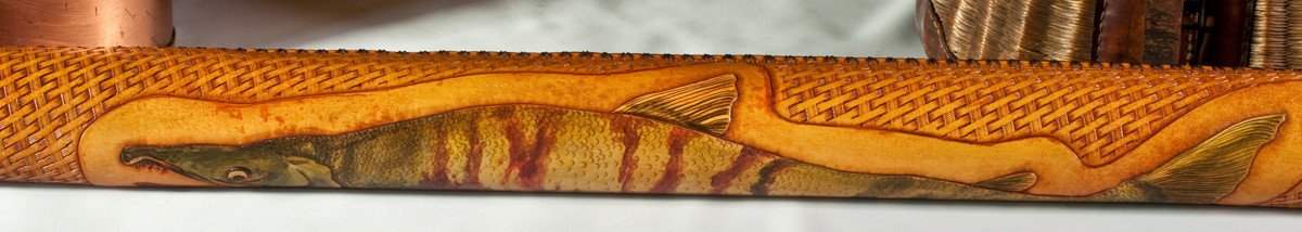 Annie Margarita Leather Rod Case - Chum Salmon
