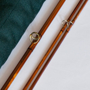 Bob Summers Midge Deluxe Bamboo Rod 6'4" 2/2 #4 - rod sections with wraps and hardware