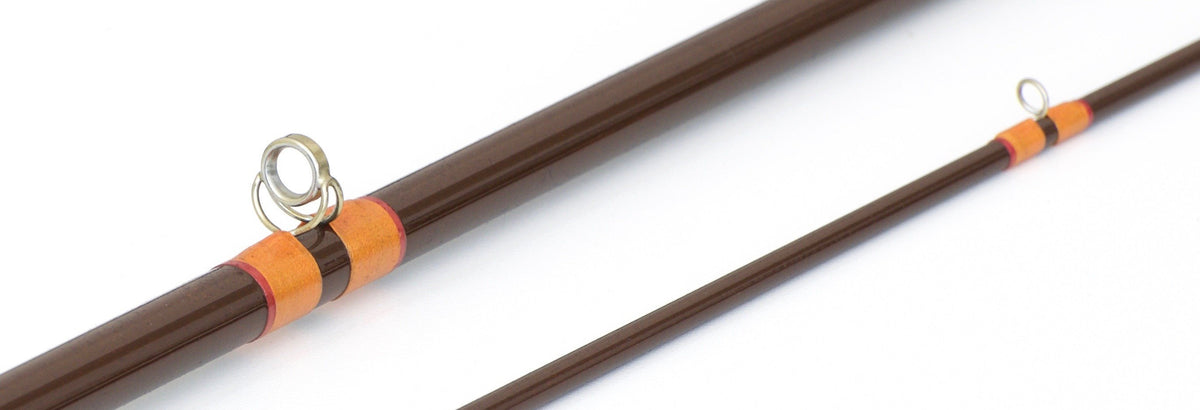 Hardy Bros. Fibalite 9' 6wt Fiberglass Fly Rod - guide detail and spacing