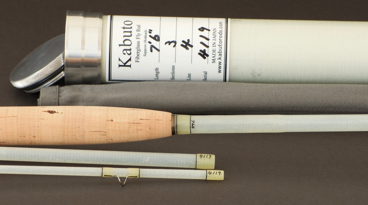 Kabuto 7'6 4wt 3 pc. Fiberglass Rod 