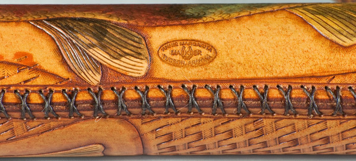 Annie Margarita Leather Rod Case - Chum Salmon 