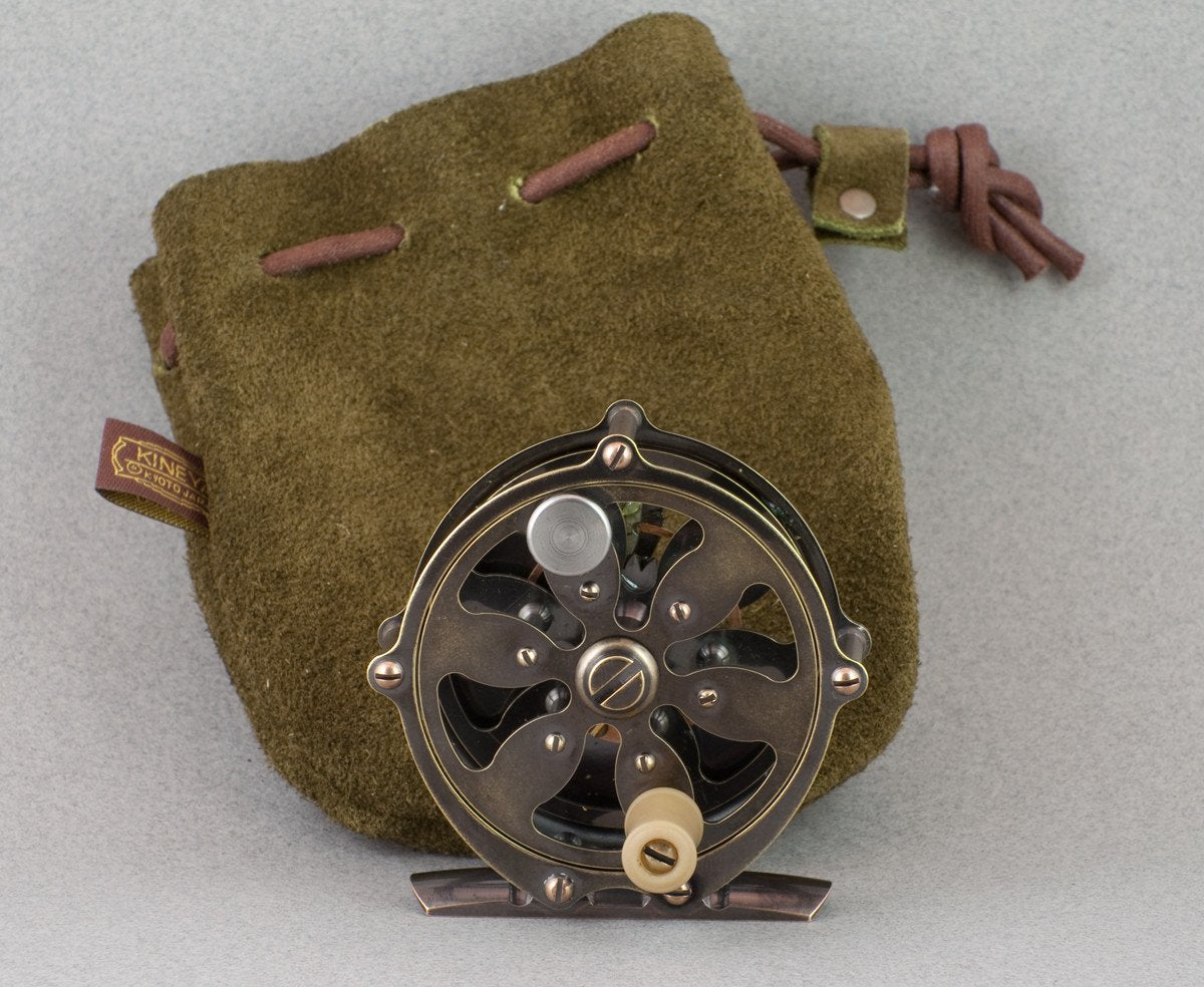 Kineya Sliced Cavous Fly Reel - Stonewash