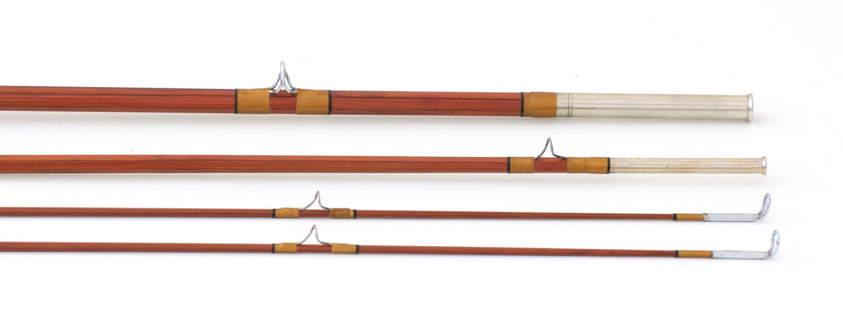 Phillipson Preferred 8' 3/2 5wt Bamboo Rod - rod sections with guides and wraps