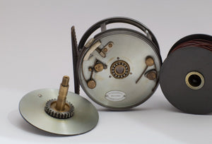 Hardy Perfect 3 3/4" Pre-WWII wide drum fly reel 