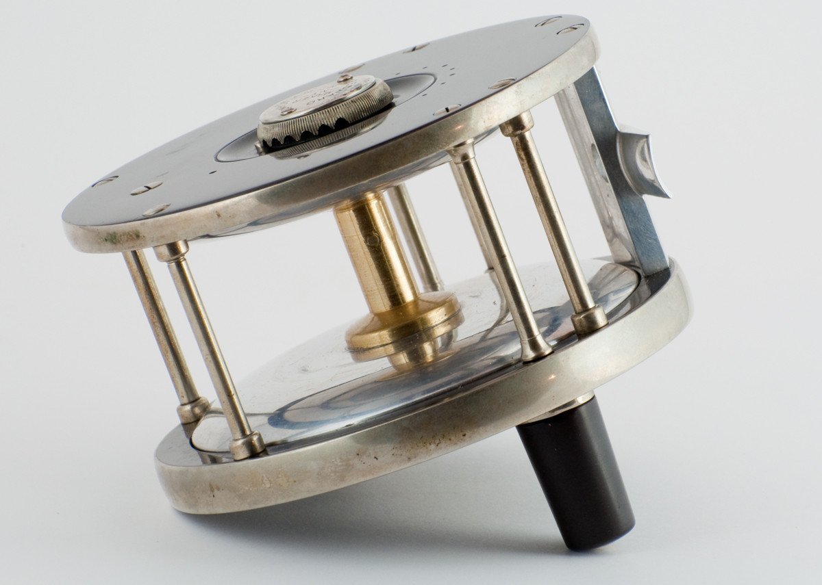 Edward Vom Hofe Model 423 Restigouche 6/0 Fly Reel with Leather Case - LHW