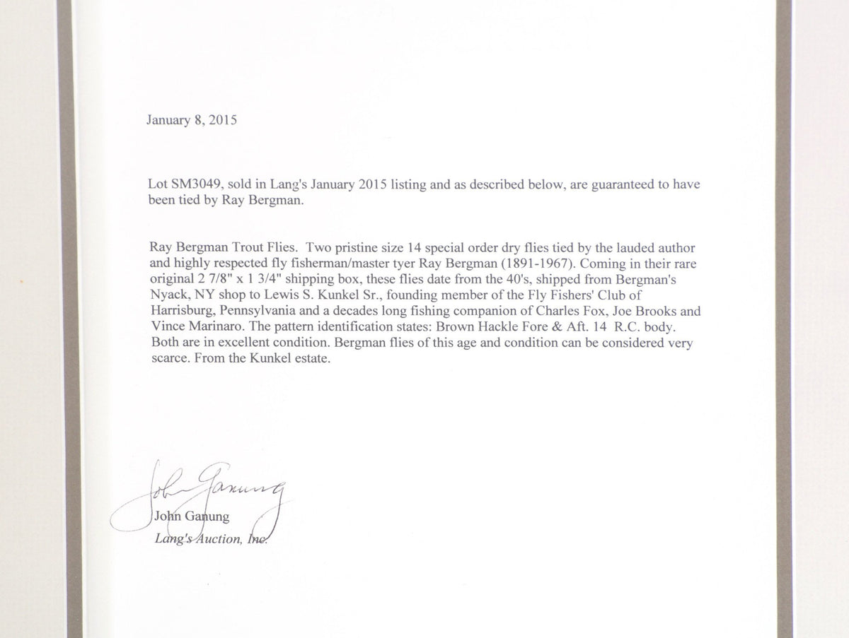 Bergman, Ray - Framed Flies 