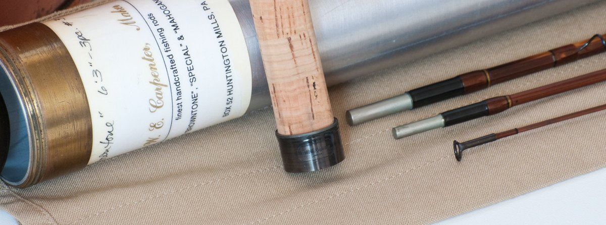 Walt Carpenter Browntone 6'3 3/2 3wt bamboo rod (paper on grip) 