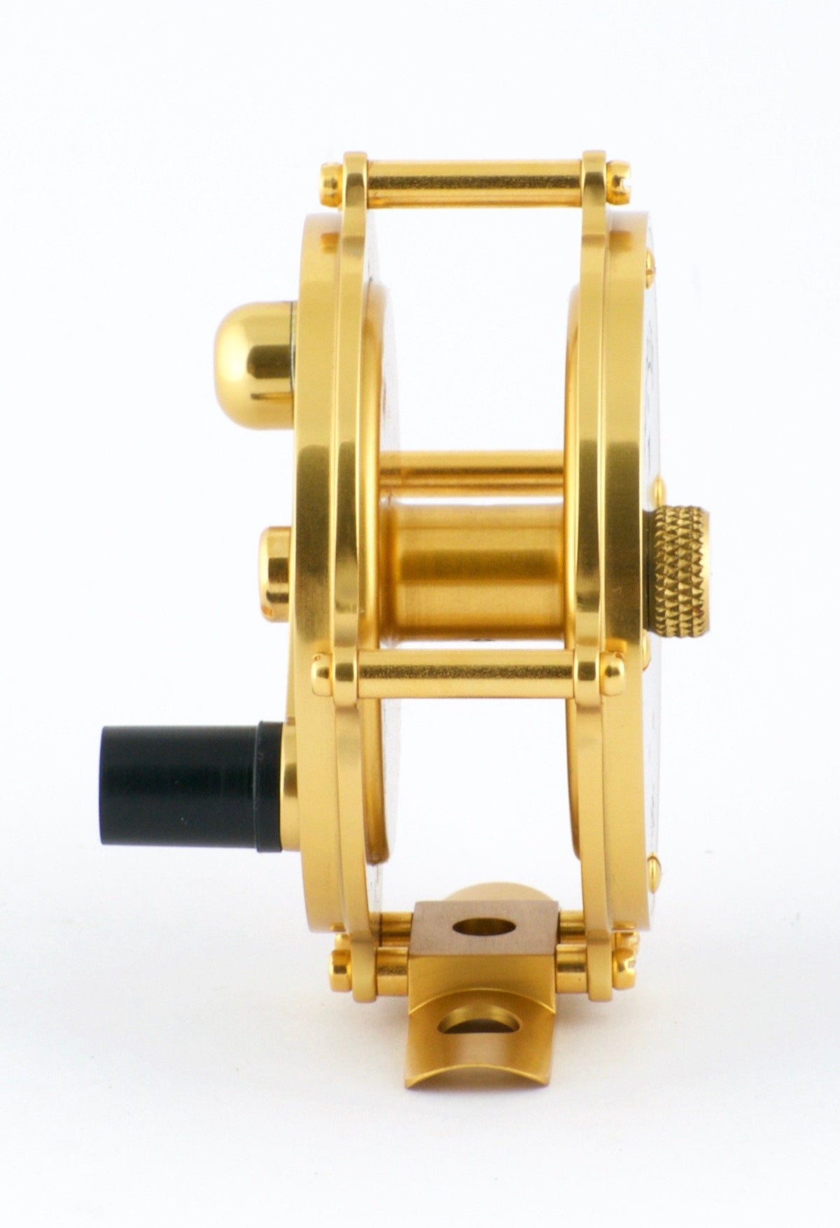 Peerless Model 7M raised pillar fly reel - GOLD finish!