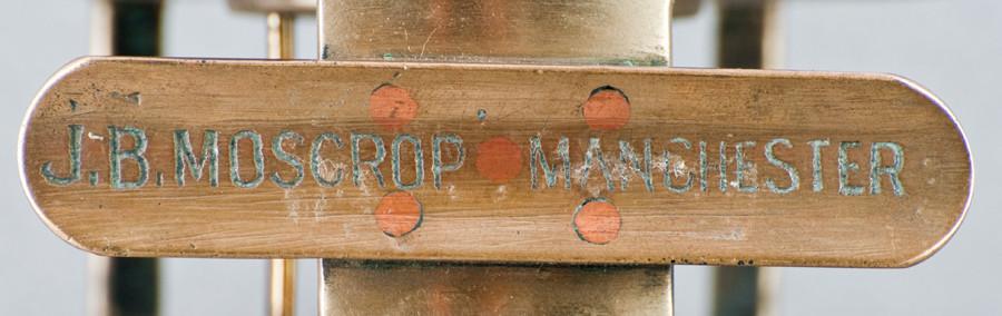 JB Moscrop Patent Manchester Reel 5" with leather case 