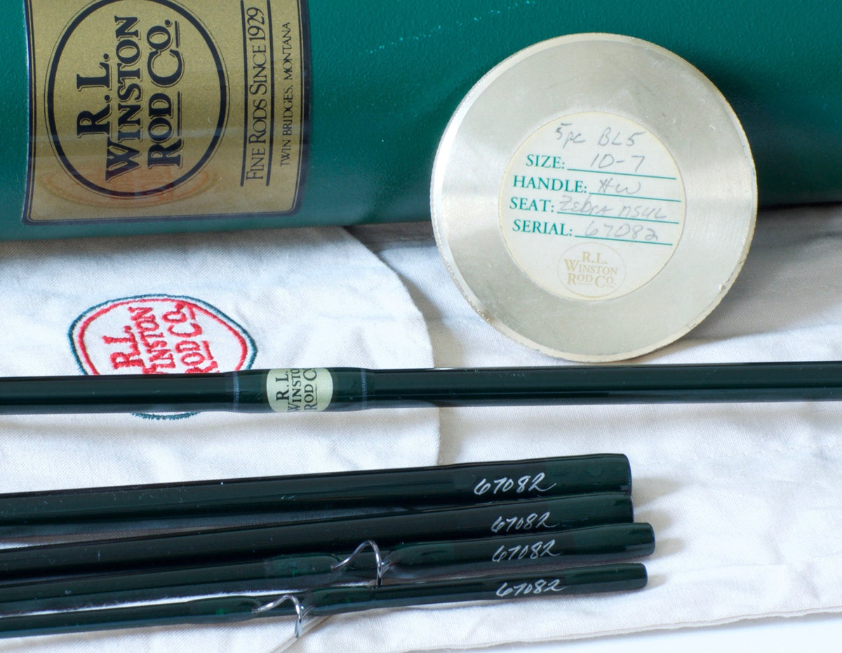 R.L. Winston BL5 10' 7wt Graphite Fly Rod - 5 piece - ferrules and tips detail