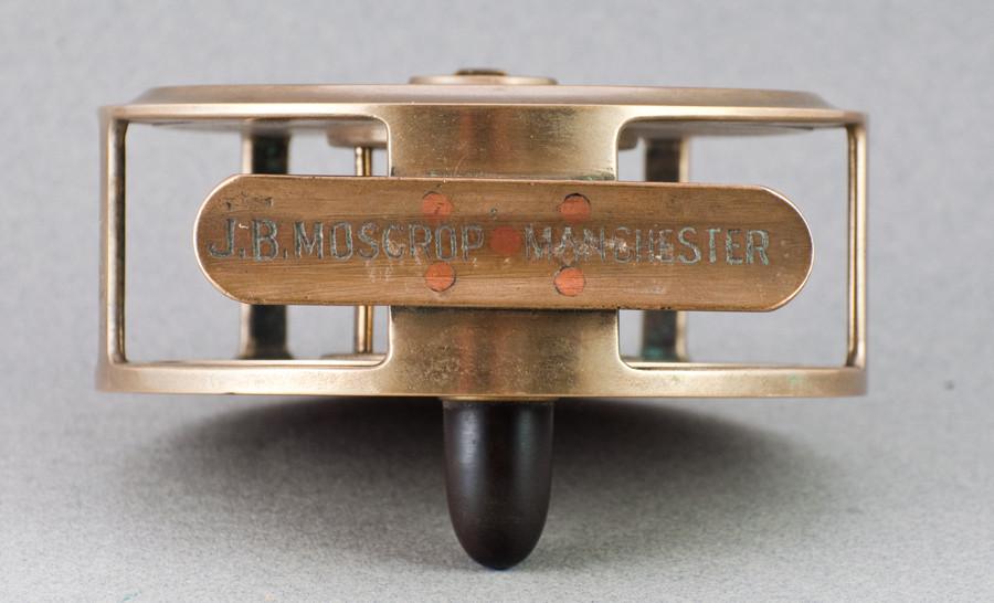 JB Moscrop Patent Manchester Reel 5" with leather case 