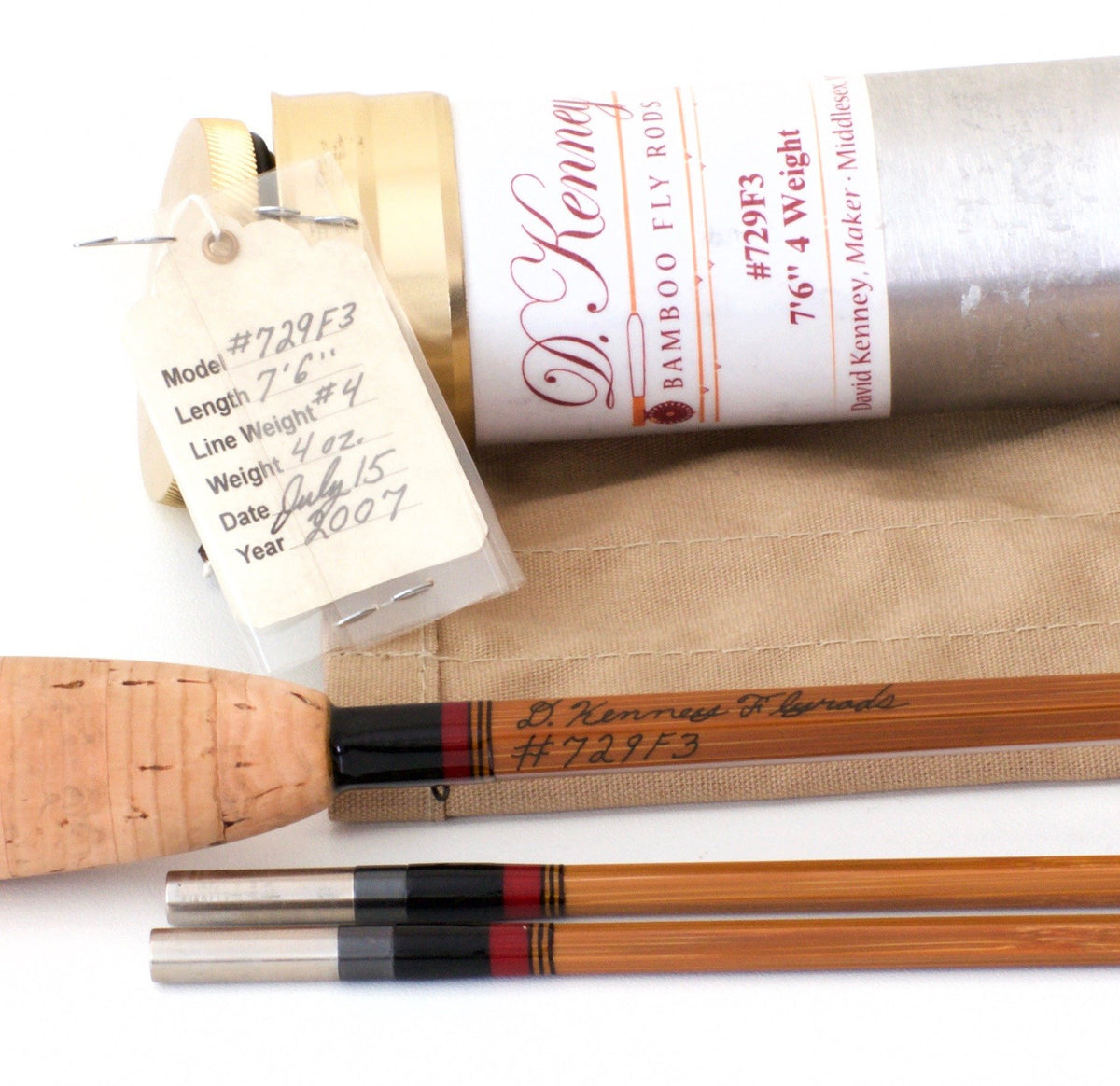 Kenney, Dave - 7'6 2/2 4wt Bamboo Rod 