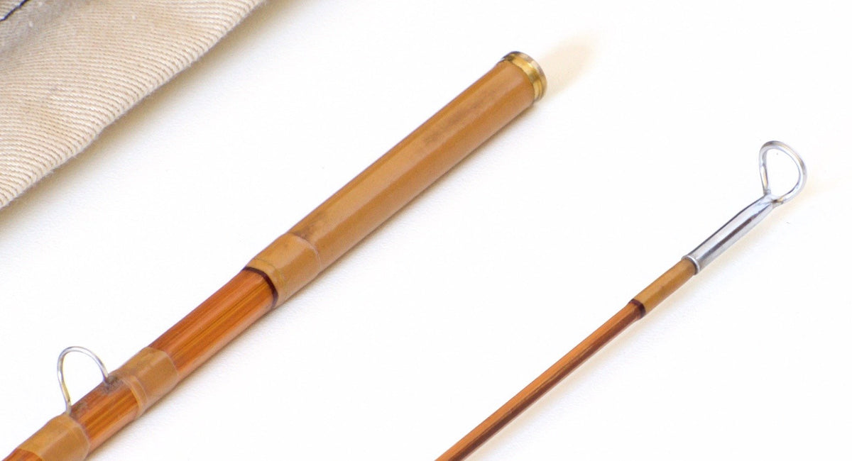 R.L. Winston Bamboo Rod SF-era 8' 2/1 #4/5 - rod sections with guides and wraps