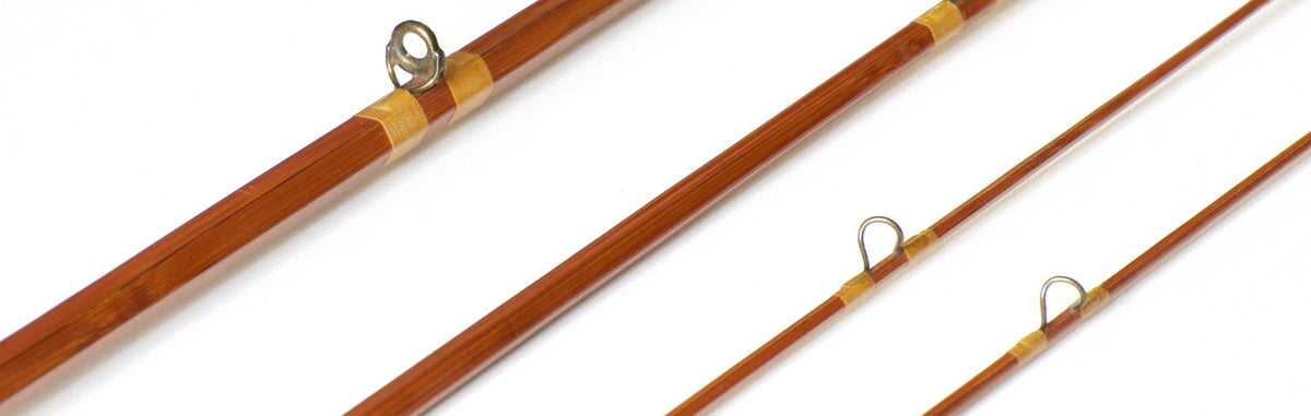 Phillipson Paragon Bamboo Rod 8'6 3/2 6wt - rod sections with guides and wraps