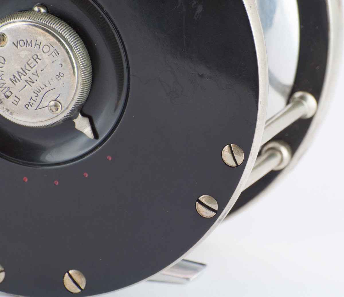 Edward Vom Hofe Model 423 Restigouche 6/0 Fly Reel with Leather Case - LHW